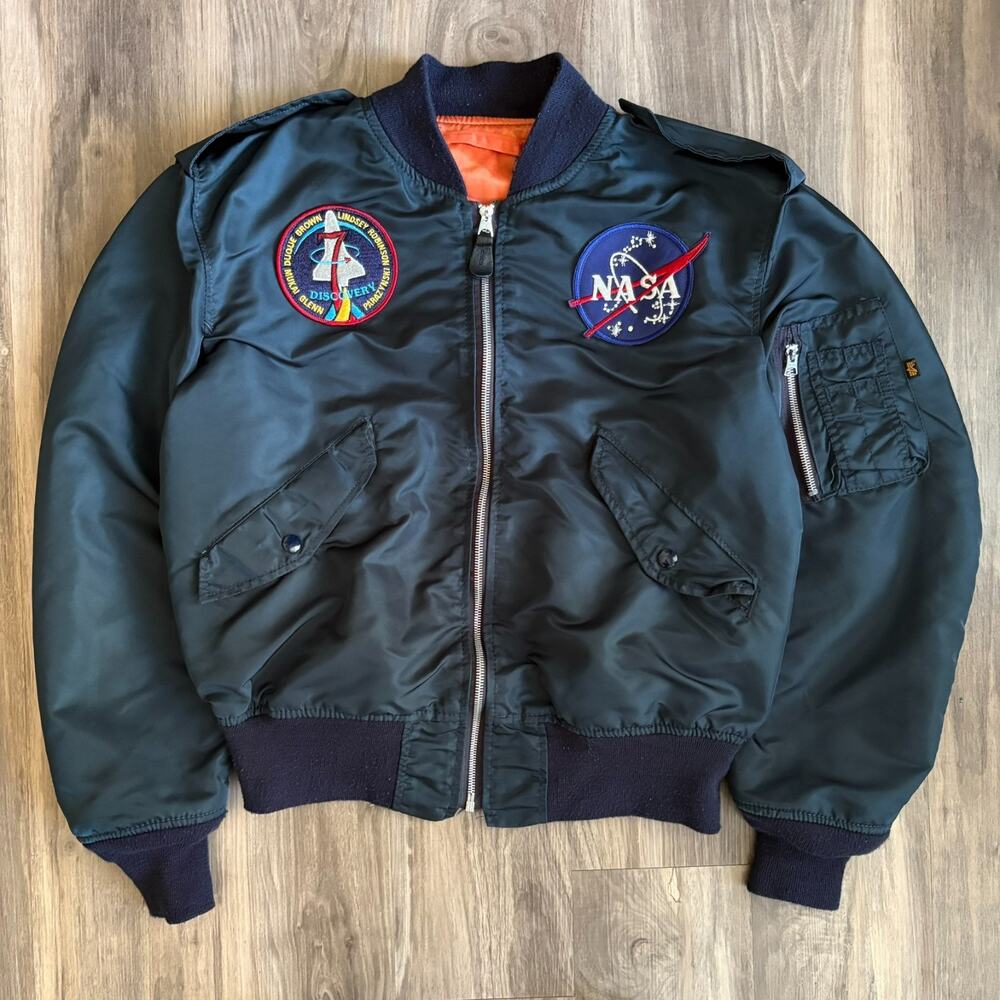 Flying Man's Light Zone Type L-2B LARGE Jacket NASA Alpha Industries Blue VTG